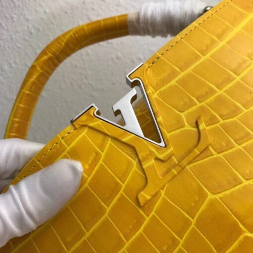 Replica Louis Vuitton Capucines PM Crocodile Bag N93417 BLV832 4