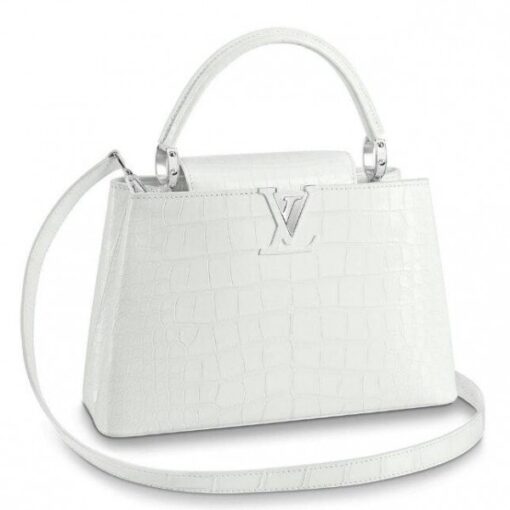 Replica Louis Vuitton Capucines PM Crocodile Bag N93716 BLV834