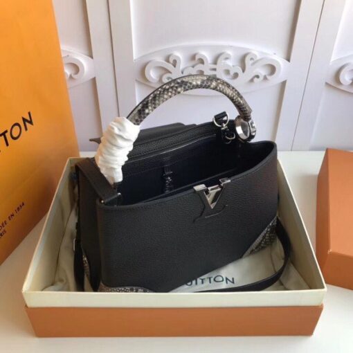 Replica Louis Vuitton Capucines PM Bag Python N94410 BLV841 5