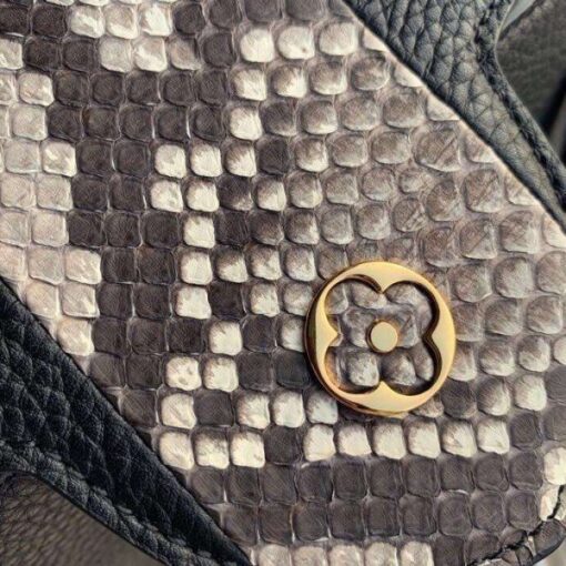 Replica Louis Vuitton Capucines PM Bag Python Stripe N94566 BLV840 5