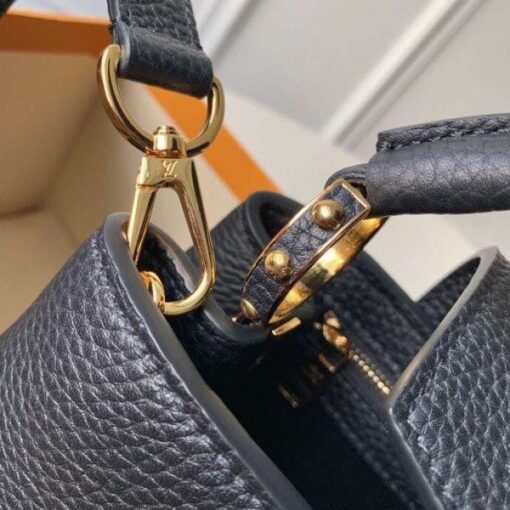 Replica Louis Vuitton Capucines PM Bag Python Stripe N94566 BLV840 6