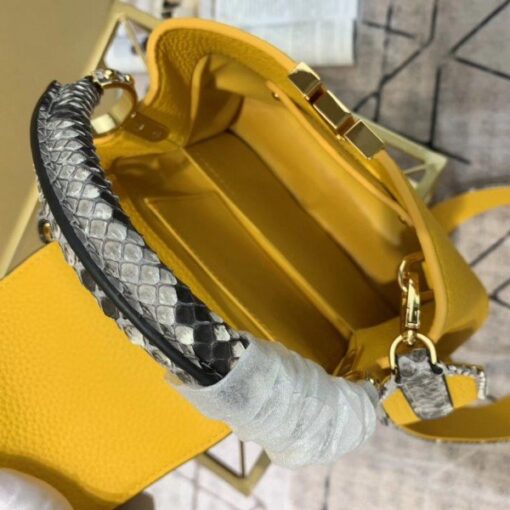Replica Louis Vuitton Capucines Mini With Python Handle Flap N97076 BLV800 7
