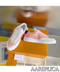 Replica Louis Vuitton Charlie Sneakers In Pink Gradient Leather 2