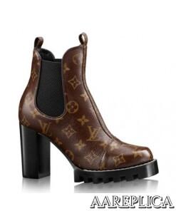 Replica Louis Vuitton Monogram Star Trail Ankle Boot