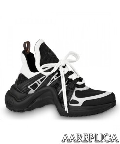 Replica Louis Vuitton Black/White LV Archlight Sneaker