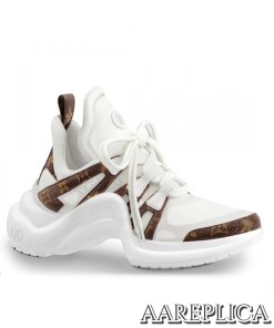 Replica Louis Vuitton White LV Archlight Sneaker