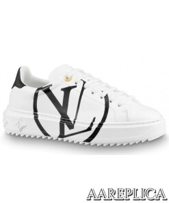 Replica Louis Vuitton White Time Out Sneakers