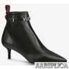 Replica Louis Vuitton Black Snowdrop Flat Ankle Boots 9