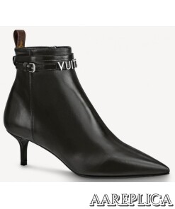 Replica Louis Vuitton Black Call Back Ankle Boots