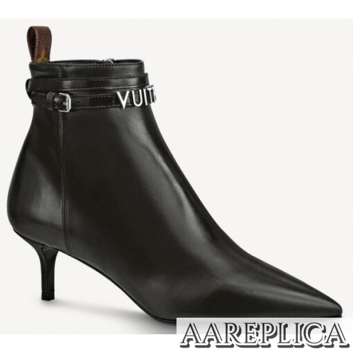 Replica Louis Vuitton Black Call Back Ankle Boots