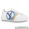 Replica Louis Vuitton White/Black Time Out Sneakers 9