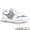 Replica Louis Vuitton Tattoo Sneaker Boots In White Textile 10