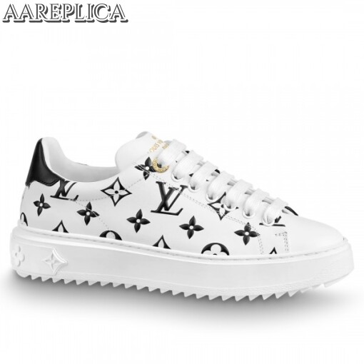 Replica Louis Vuitton 3D Monogram Flowers Time Out Sneakers
