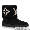 Replica Louis Vuitton Black Call Back Ankle Boots 9
