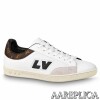 Replica Louis Vuitton LV Trainer Sneakers In Beige Monogram Denim 10