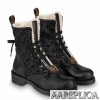 Replica Louis Vuitton Rotary Ankle Boots In Black Leather 10