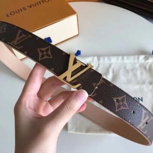 Replica Louis Vuitton LV Initiales 30MM Reversible Belt Monogram M0423W 5
