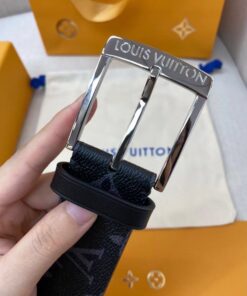 Replica Louis Vuitton Downtown 40mm Belt Monogram Eclipse M0375V 2