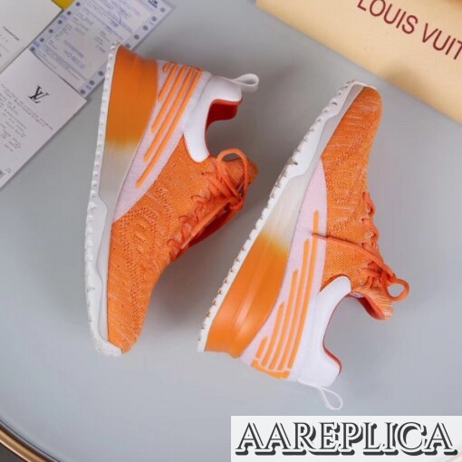 Replica Louis Vuitton Men’s Orange V.N.R Sneakers 5