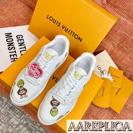 Replica Louis Vuitton LV Trainer Sneakers with Duck Motif 6