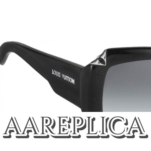 Replica Louis Vuitton Black Hortensia Sunglasses Z0365W 2