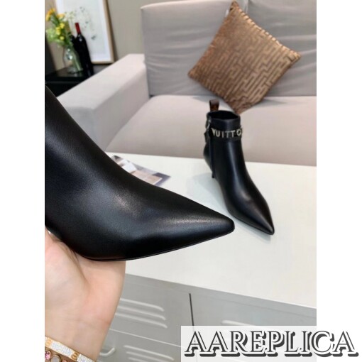 Replica Louis Vuitton Black Call Back Ankle Boots 6