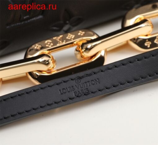 Replica Louis Vuitton COUSSIN BB Bag Black M20574 6