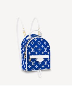 Replica Louis Vuitton PALM SPRINGS MINI Backpack Blue M46207