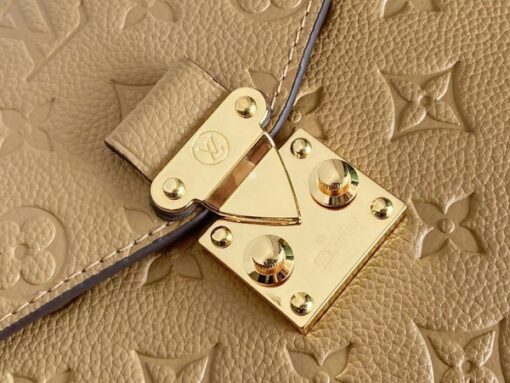 Replica Louis Vuitton Pochette Metis Monogram Empreinte Cream M44738 7