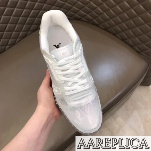 Replica Louis Vuitton LV Trainer Sneakers In Transparent Material 3