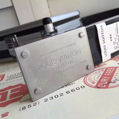 Replica Louis Vuitton Neo Inventeur Reversible 40MM Belt Graphite M9234Q 8