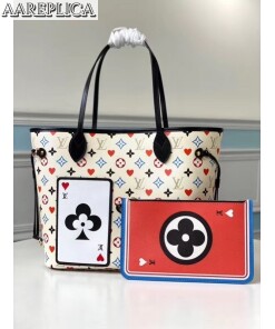 Replica Louis Vuitton Game On Neverfull MM White Bag M57462 2