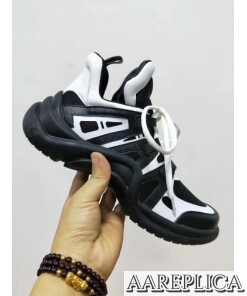 Replica Louis Vuitton Black/White LV Archlight Sneaker 2