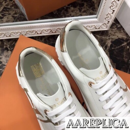 Replica Louis Vuitton Gold Time Out Sneakers 6
