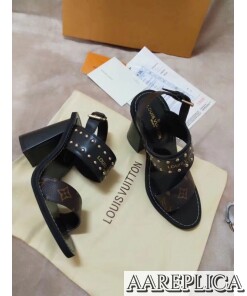 Replica Louis Vuitton Nomad Sandals Monogram Studs 2