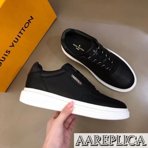 Replica Louis Vuitton Black Beverly Hills Sneakers 4