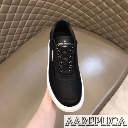 Replica Louis Vuitton Black Beverly Hills Sneakers 7