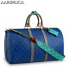 Replica Louis Vuitton Keepall Bandouli??re 45 Monogram Macassar M56711 9