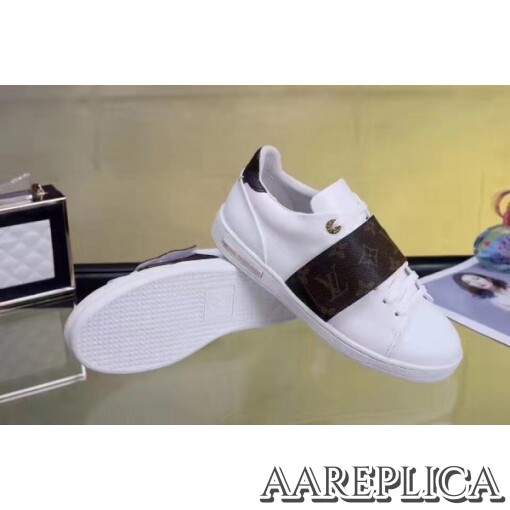 Replica Louis Vuitton Frontrow Sneaker In Leather And Monogram 4
