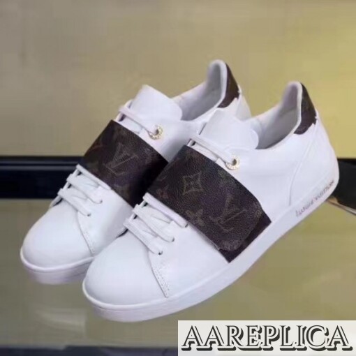 Replica Louis Vuitton Frontrow Sneaker In Leather And Monogram 5