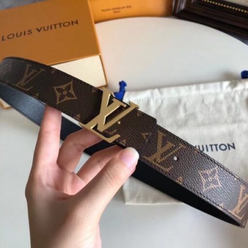Replica Louis Vuitton LV Initiales 30MM Reversible Belt Monogram M9453T 4