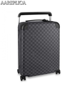 Replica Louis Vuitton Horizon 55 Rolling Luggage Damier Graphite N23209