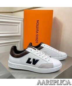 Replica Louis Vuitton Luxembourg Sneakers with Monogram Heel 2