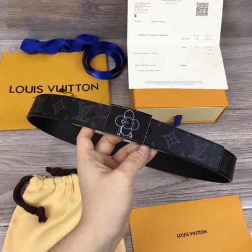 Replica Louis Vuitton Metropole 35mm Belt Monogram Eclipse M0048T 3