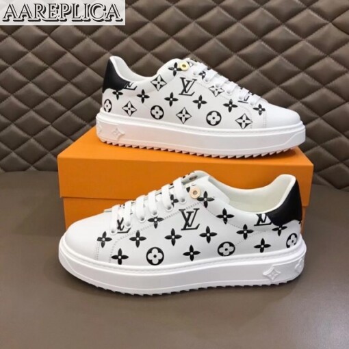 Replica Louis Vuitton 3D Monogram Flowers Time Out Sneakers 3