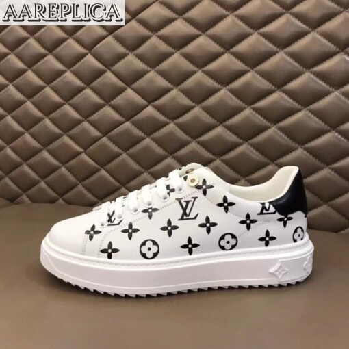 Replica Louis Vuitton 3D Monogram Flowers Time Out Sneakers 4