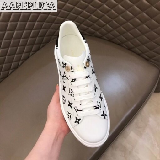 Replica Louis Vuitton 3D Monogram Flowers Time Out Sneakers 6