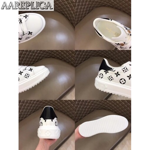 Replica Louis Vuitton 3D Monogram Flowers Time Out Sneakers 8