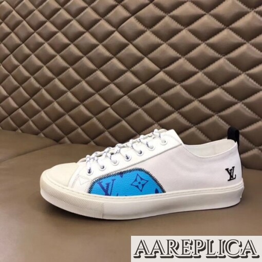 Replica Louis Vuitton Tattoo Sneakers In White Textile 7