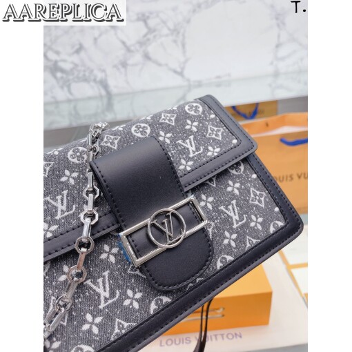 Replica Louis Vuitton DAUPHINE MM Bag Monogram Jacquard Denim M21458 8